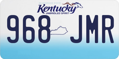 KY license plate 968JMR