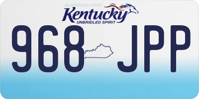 KY license plate 968JPP