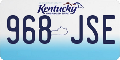 KY license plate 968JSE