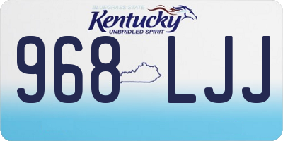KY license plate 968LJJ