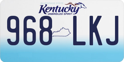 KY license plate 968LKJ