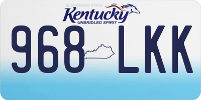 KY license plate 968LKK