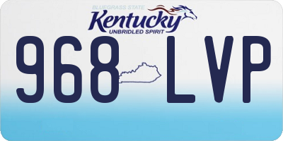 KY license plate 968LVP
