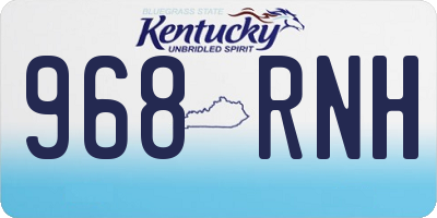 KY license plate 968RNH