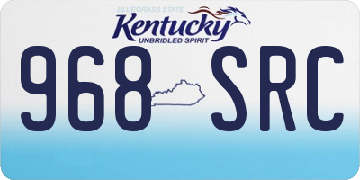 KY license plate 968SRC