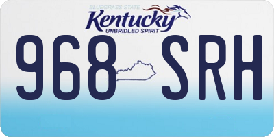 KY license plate 968SRH