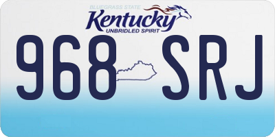 KY license plate 968SRJ