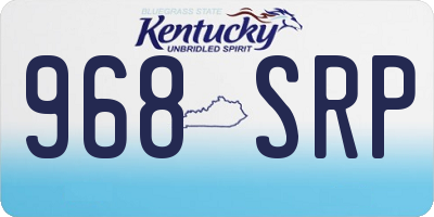 KY license plate 968SRP