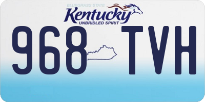 KY license plate 968TVH