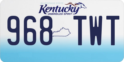 KY license plate 968TWT