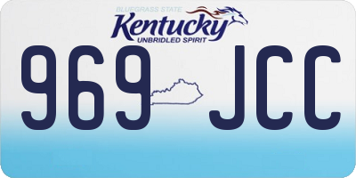 KY license plate 969JCC