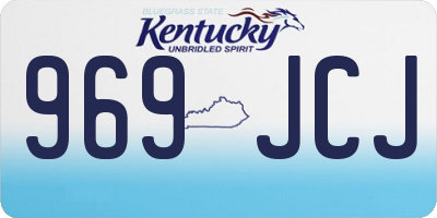 KY license plate 969JCJ