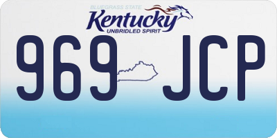 KY license plate 969JCP