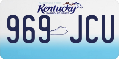 KY license plate 969JCU
