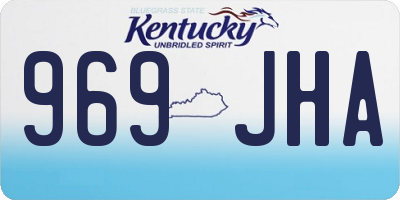 KY license plate 969JHA