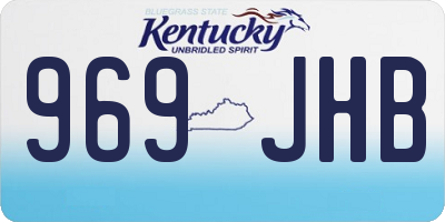 KY license plate 969JHB