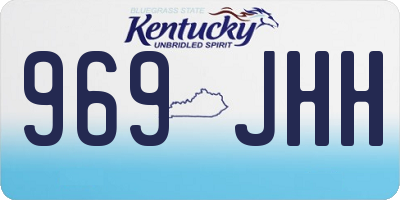 KY license plate 969JHH