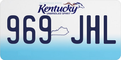 KY license plate 969JHL