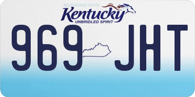 KY license plate 969JHT
