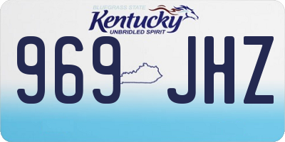 KY license plate 969JHZ