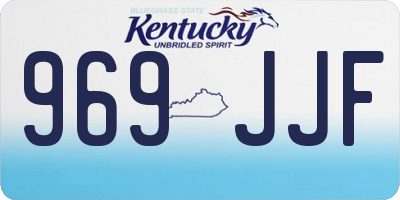 KY license plate 969JJF