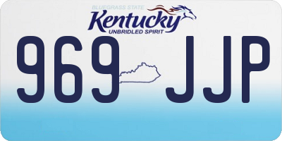 KY license plate 969JJP