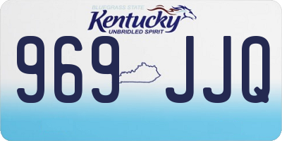 KY license plate 969JJQ