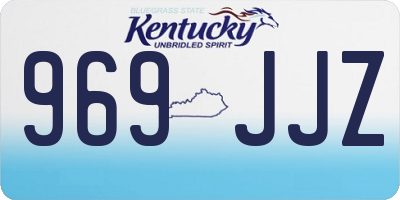 KY license plate 969JJZ