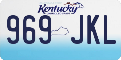 KY license plate 969JKL