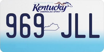 KY license plate 969JLL