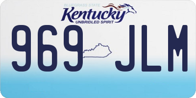 KY license plate 969JLM