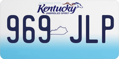 KY license plate 969JLP