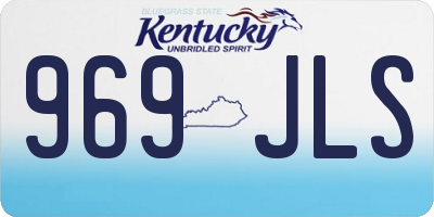 KY license plate 969JLS