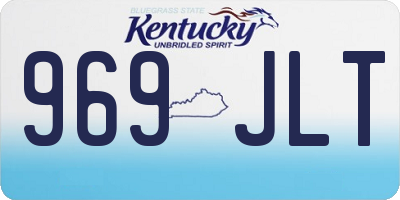 KY license plate 969JLT