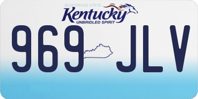 KY license plate 969JLV