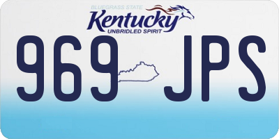 KY license plate 969JPS