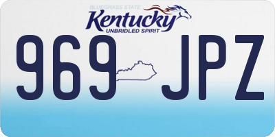 KY license plate 969JPZ
