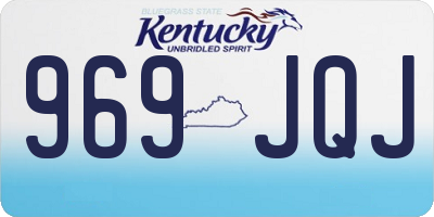 KY license plate 969JQJ