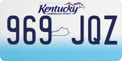 KY license plate 969JQZ