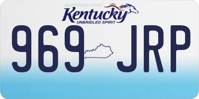 KY license plate 969JRP