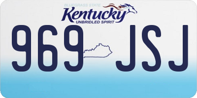 KY license plate 969JSJ