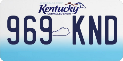 KY license plate 969KND