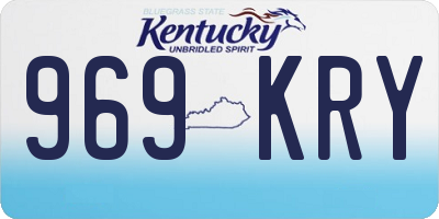 KY license plate 969KRY