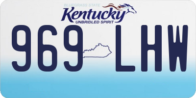 KY license plate 969LHW