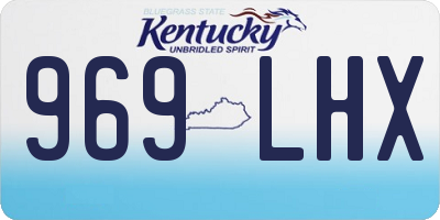 KY license plate 969LHX