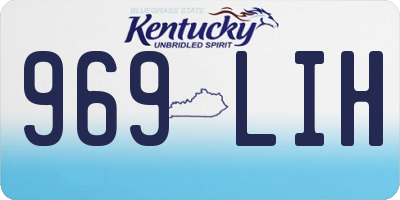 KY license plate 969LIH