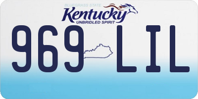 KY license plate 969LIL