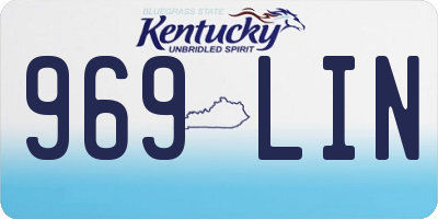 KY license plate 969LIN