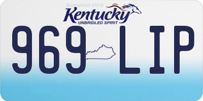 KY license plate 969LIP