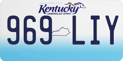 KY license plate 969LIY